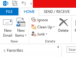 File Menu - Microsoft Outlook Password